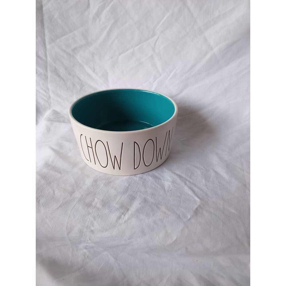 Rae Dunn "Chow Down" Dog/Pet Food Bowl